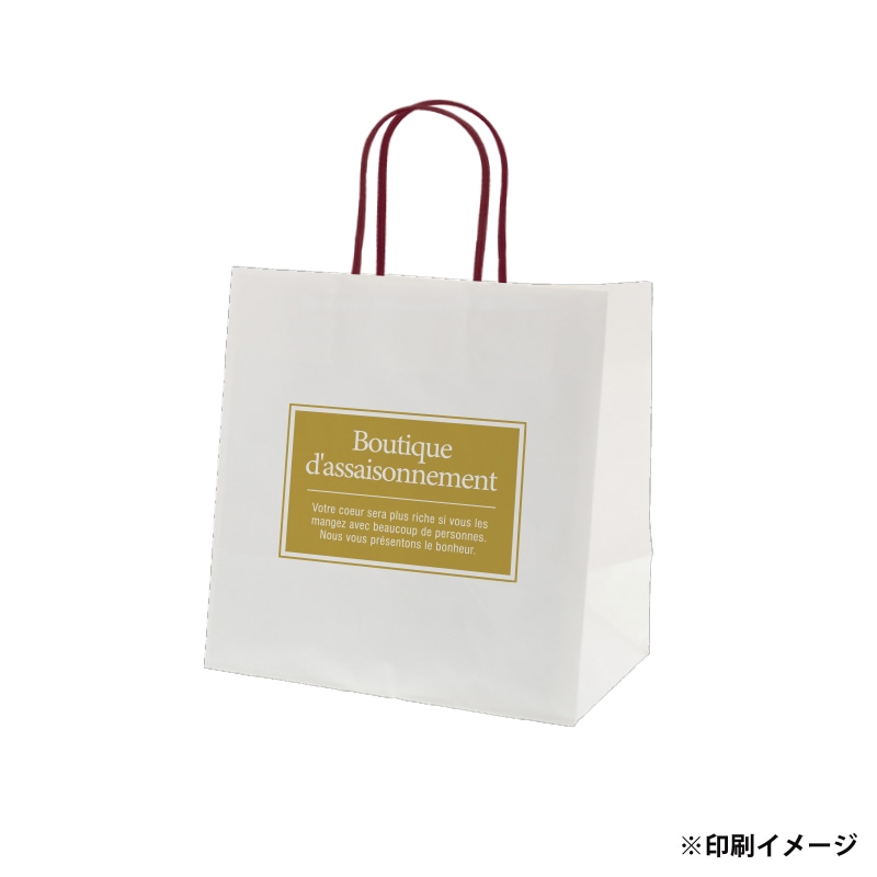【オリジナル印刷】スムースB26-16 片艶・晒120G ベタ印刷なし1色印刷 3000枚 オプション アクリル紐芯入カラー替え 3000枚