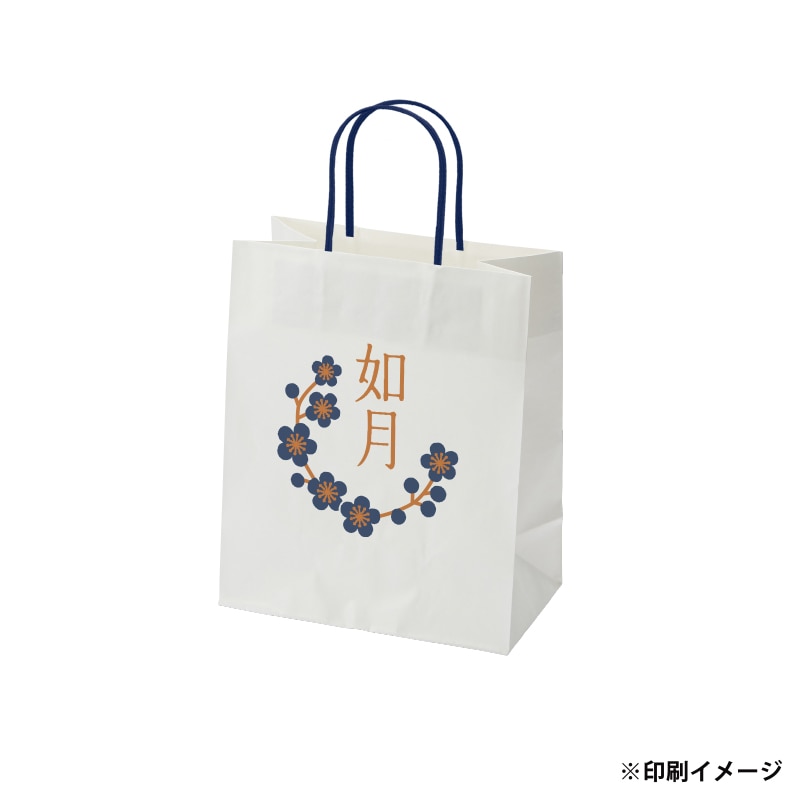 【オリジナル印刷】スムースB22-12 片艶・晒100G ベタ印刷なし2色印刷 1000枚 オプション アクリル紐芯入カラー替え 1000枚