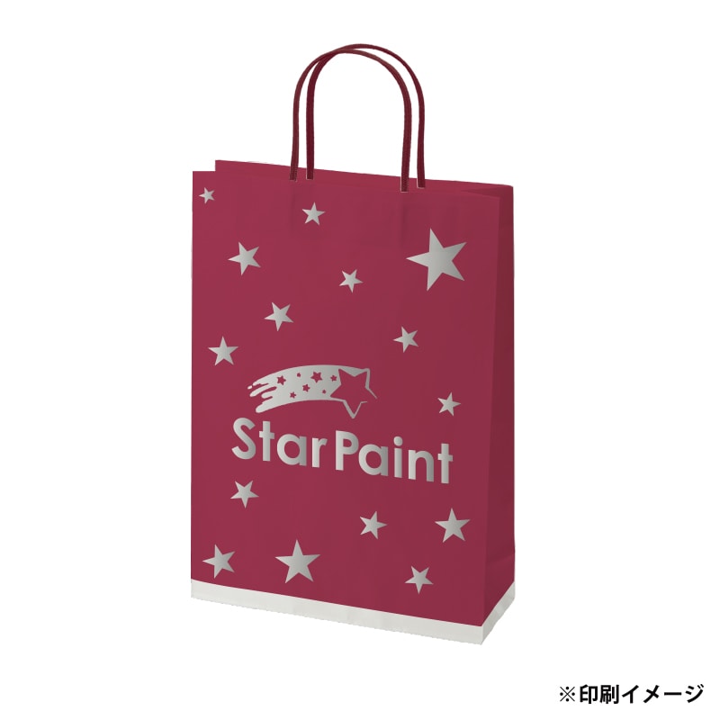 【オリジナル印刷】スムースBS－100　片艶・晒120G ベタ印刷あり2色印刷　1000枚 オプション　アクリル紐芯入カラー替え 1000枚