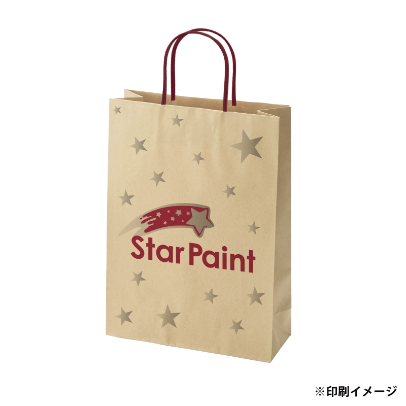 【オリジナル印刷】スムースBS－100　未晒120g（茶） ベタ印刷なし2色印刷　1000枚 オプション　アクリル紐芯入カラー替え 1000枚