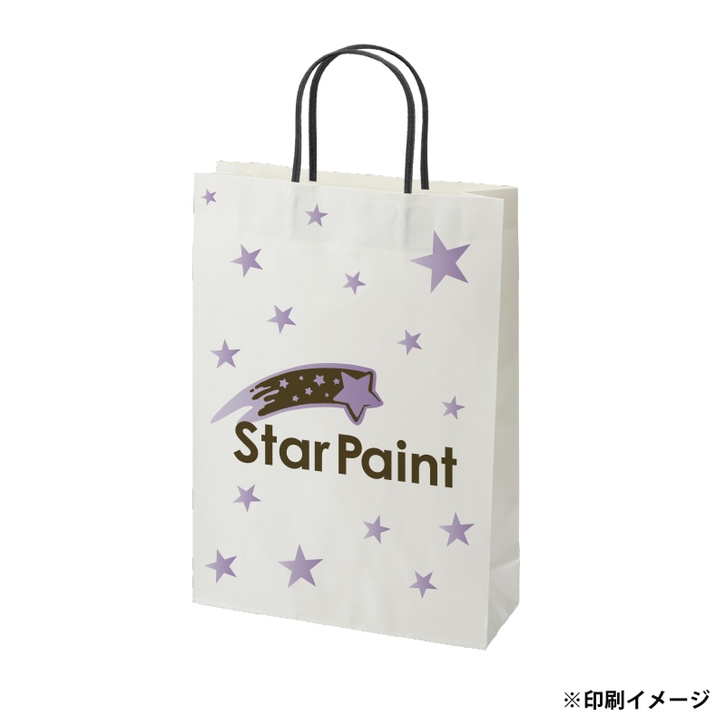 【オリジナル印刷】スムースBS-100 片艶・晒120G ベタ印刷なし2色印刷 3000枚 オプション アクリル紐芯入カラー ニス 3000枚