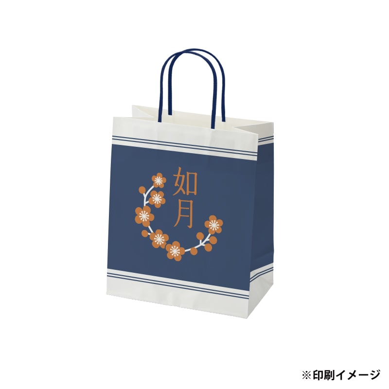 【オリジナル印刷】スムースB22-12 片艶・晒100G ベタ印刷あり2色印刷 3000枚 オプション アクリル紐芯入カラー替え 3000枚