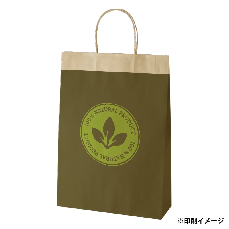 【オリジナル印刷】スムースB2才 未晒120g(茶) ベタ印刷あり2色印刷 3000枚 オプション なし 3000枚