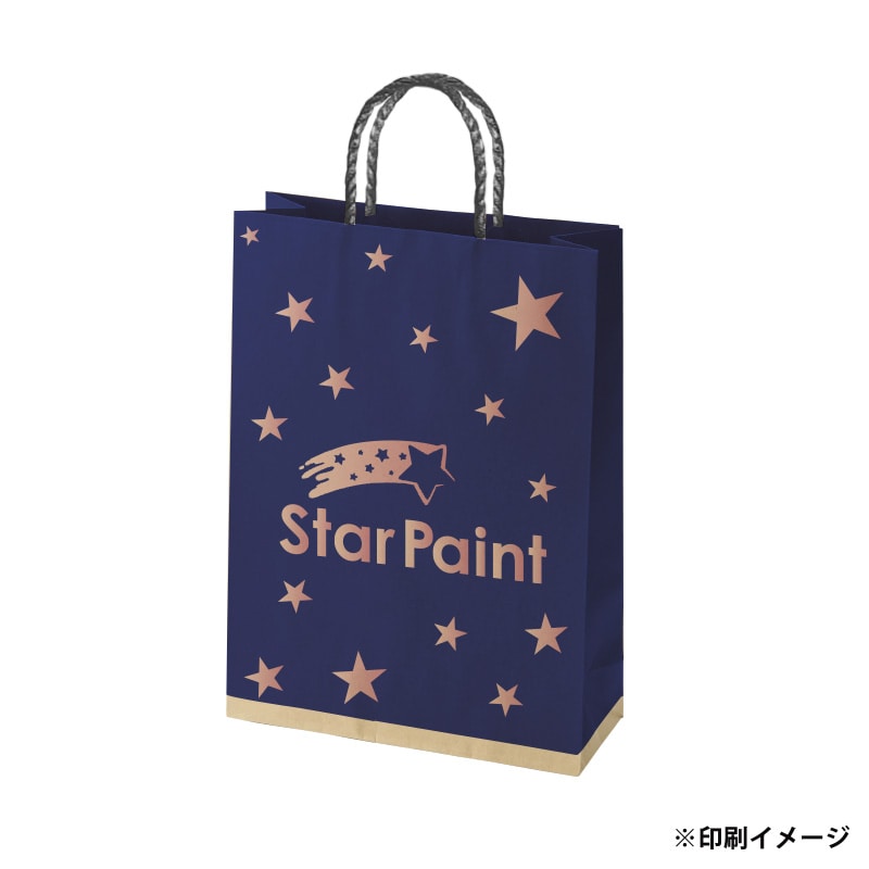 【オリジナル印刷】スムースBS-100 未晒120g(茶) ベタ印刷あり2色印刷 3000枚 オプション PP紐カラー ニス 3000枚