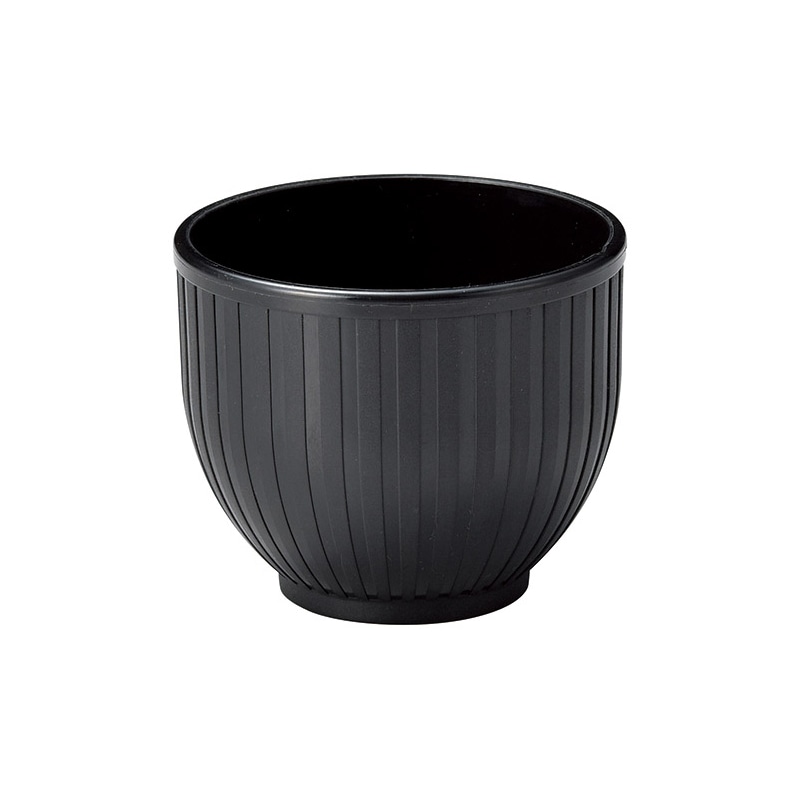 マイン 耐熱むし椀 身 大 黒 M11-631 1個(ご注文単位5個)【直送品】