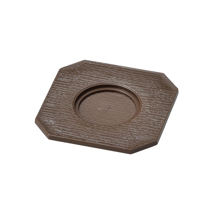 マイン 耐熱むし椀 台 大・小兼用 茶 M11-642 1個(ご注文単位5個)【直送品】