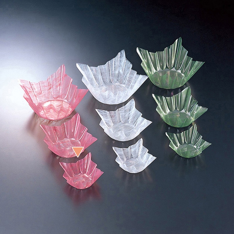 マイン フードケース 旬彩の器 雲龍 小 桃 300枚入 M33-478 1束(ご注文単位1束)【直送品】