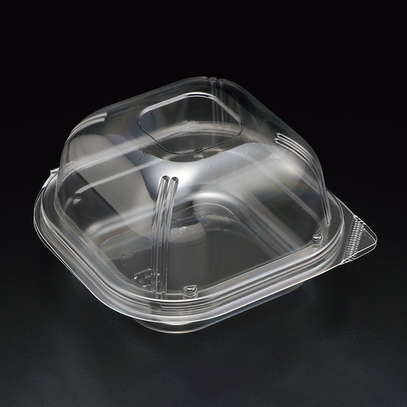 スミ 食品容器 ユニコン LS-角120ドーム 透明 100枚/袋 004440253 包装