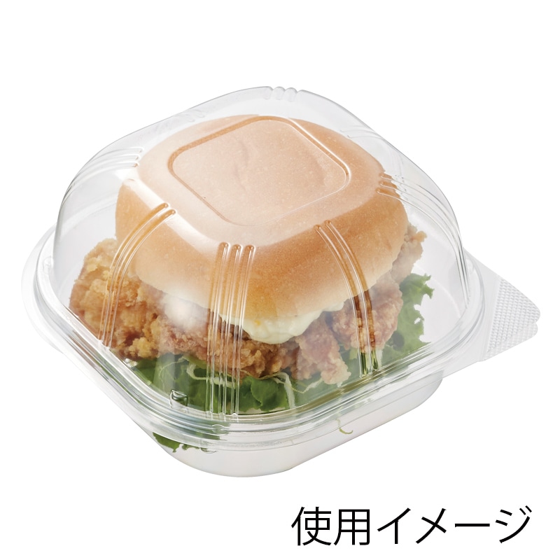 スミ 食品容器 ユニコン LS-角135ドーム 透明 100枚/袋 004440247 包装