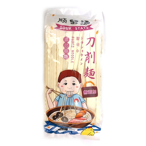 友盛貿易 順留湯刀削麺 500g 常温 1袋※軽（ご注文単位1袋）※注文上限数