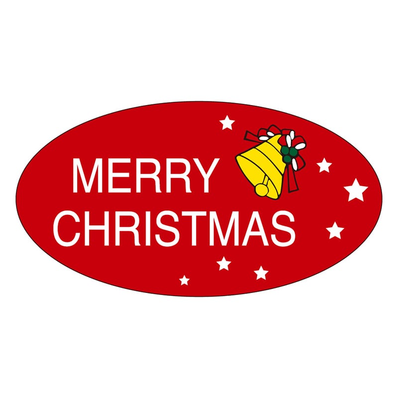 カミイソ産商 エースラベル MERRY CHRISTMAS C-0269 500枚/袋（ご注文単位1袋）【直送品】
