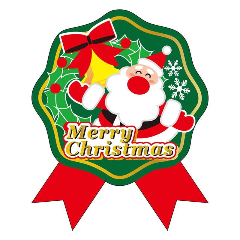 カミイソ産商 エースラベル MERRY CHRISTMAS C-0440 300枚/袋(ご注文単位1袋)【直送品】