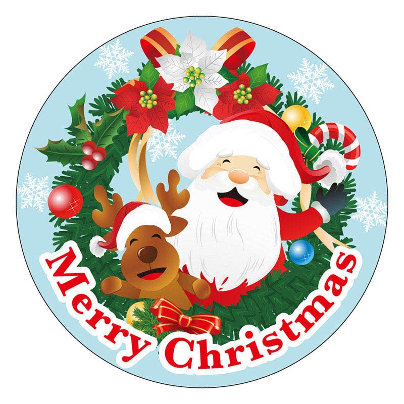 カミイソ産商 エースラベル MERRY CHRISTMAS C-0506 300枚/袋（ご注文単位1袋）【直送品】