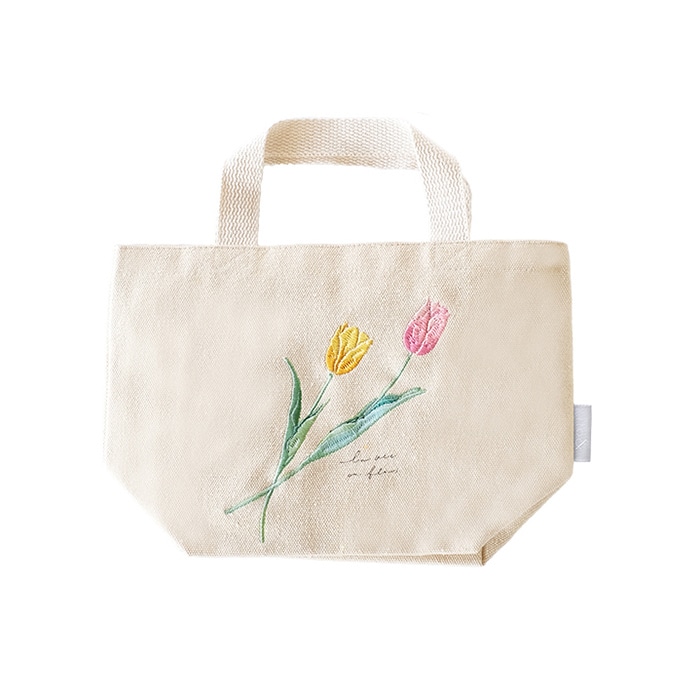 ケー・イー・アイ 刺繍ミニトートバッグ チューリップ IT003-2 1個（ご
