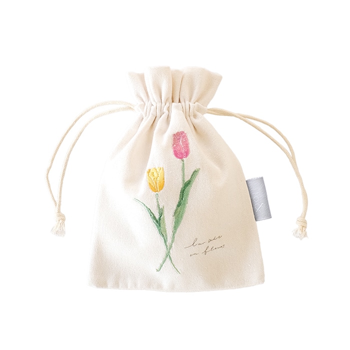 ぽかぽか。コーデュロイの巾着袋 （わたげ＊ベージュ) ぽかぽか様専用