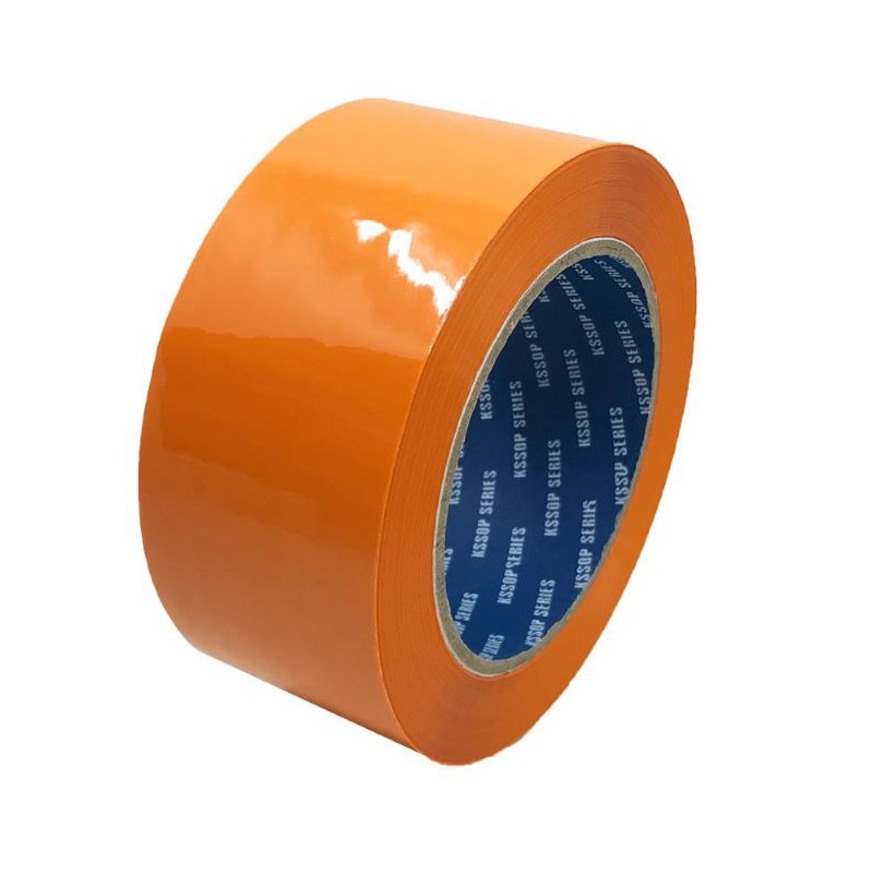 清和産業 梱包用OPPテープ カラー 48mm×100m オレンジ 1巻（ご