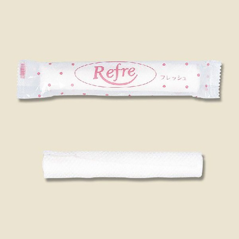 きんだい 紙おしぼり リフレ ピンク 丸型 280×190mm 100本/袋