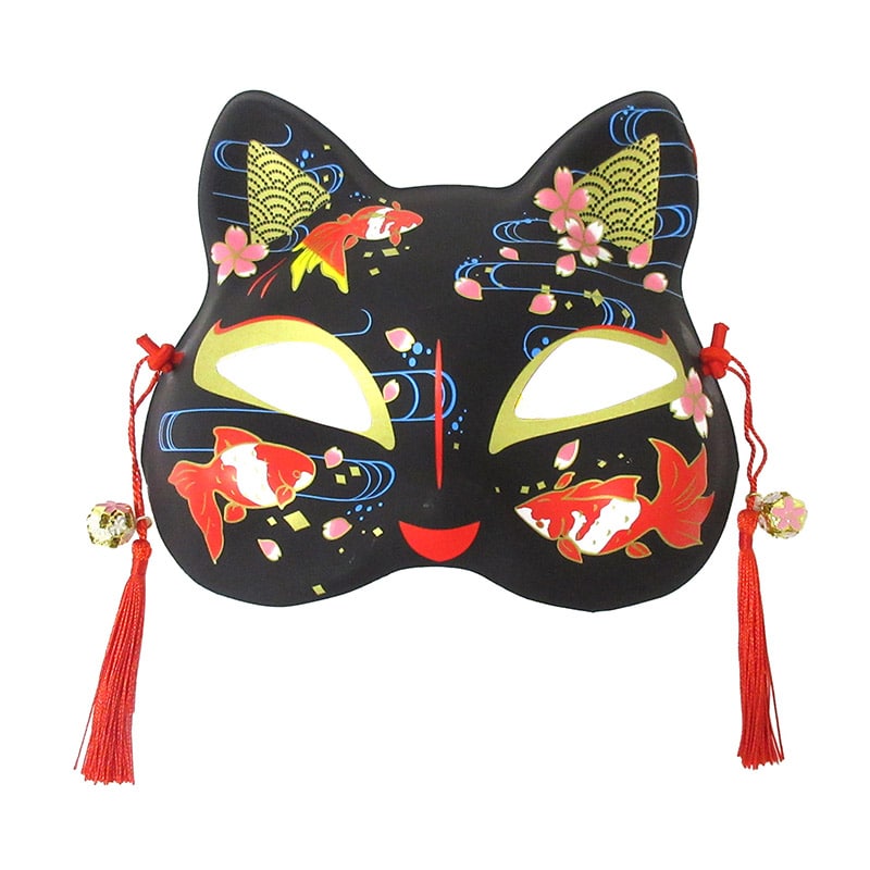 ファースト・アロー ねこのお面 猫面 金魚 303-453 1枚（ご注文