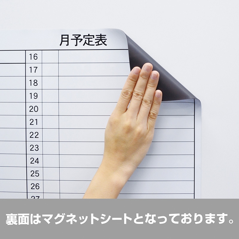 マグエックス マグネットスケジュールボードシート 月間予定表 MSVP