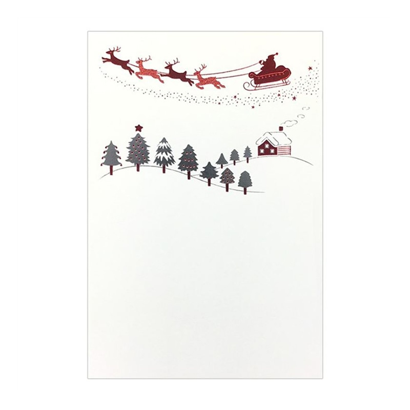 フタバ ROKKAKU こよみはがき 12月 クリスマス 1パック(ご注文単位5パック)【直送品】