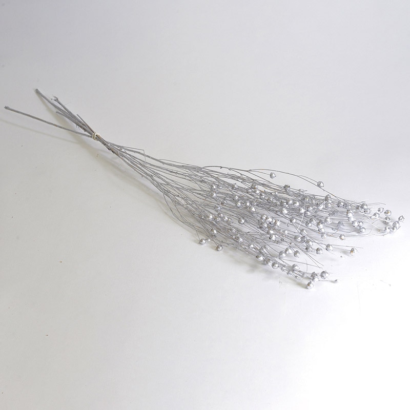 フロールエバー ドライフラワー シャイニーリンフラワー ドライ シルバー FLDRS023-700 1束(ご注文単位1束)【直送品】