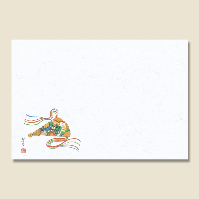 長井紙業 和風テーブルマット 輝シリーズ 26絵扇 100枚/袋