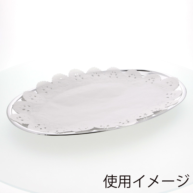 耐油レースペーパー 丸型 16号(300枚入) ドイリー レースペーパー 小判型(500枚入)16号メイチョー 耐油