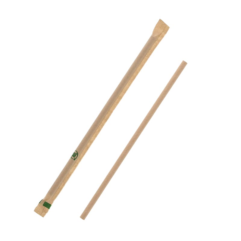 SWAN ペーパーストロー 単袋 未晒 200本/束