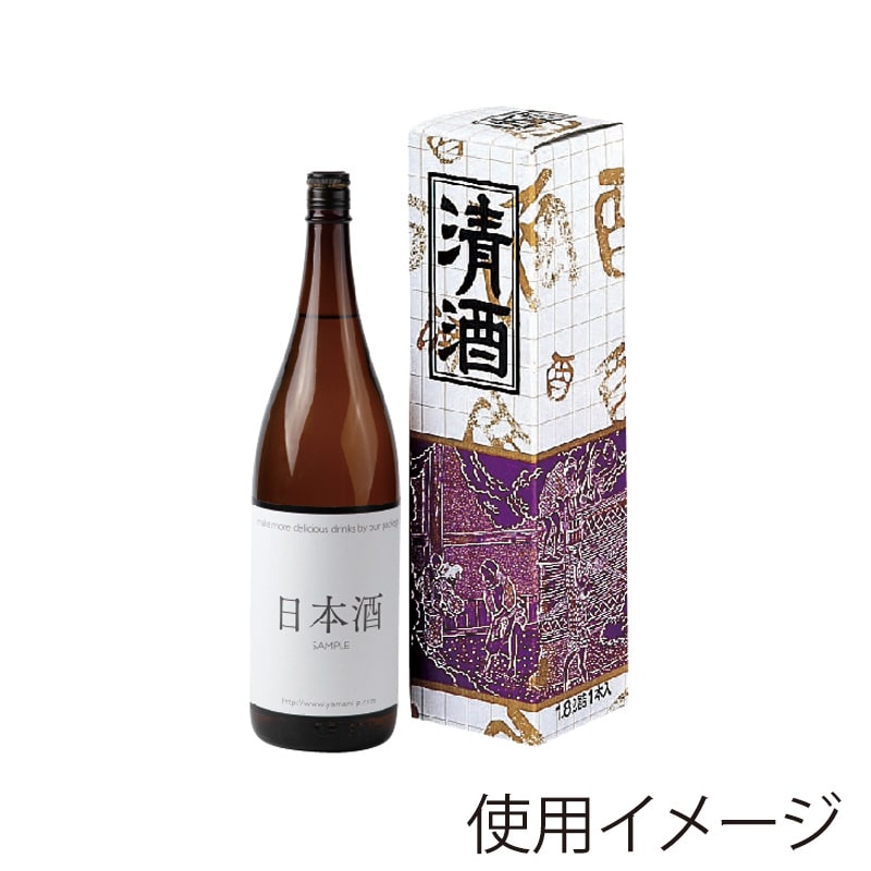 ヤマニパッケージ 一升瓶箱 清酒筒式 1本 K-20 100枚/箱（ご注文単位1