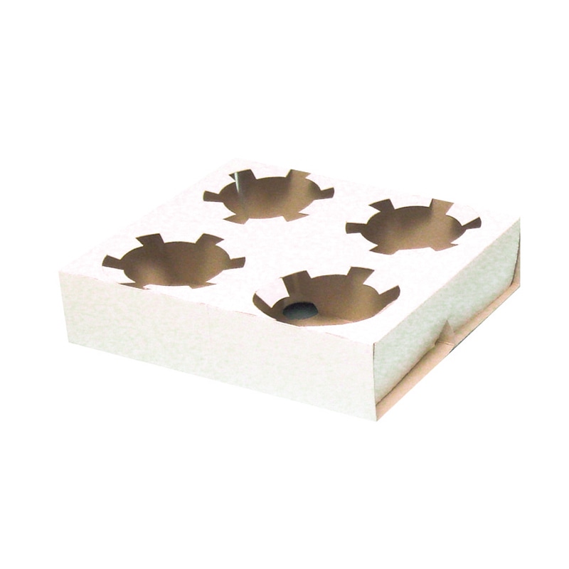 ヤマニパッケージ カップホルダー 4穴 M CUP-3 50枚/袋(ご注文単位10袋)【直送品】