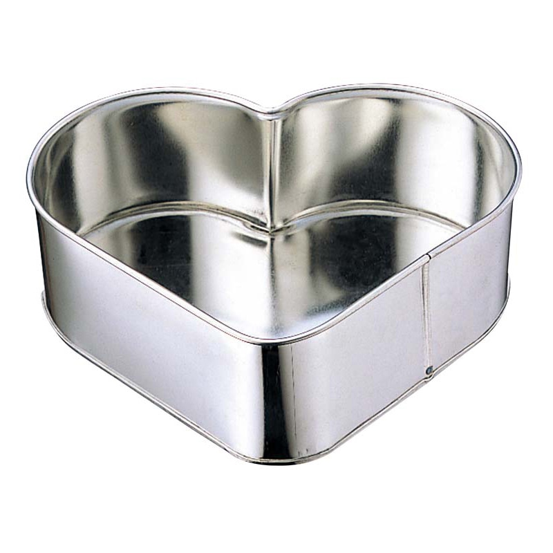ブリキハートデコレーション型小(5寸) 1個(ご注文単位1個)【直送品】