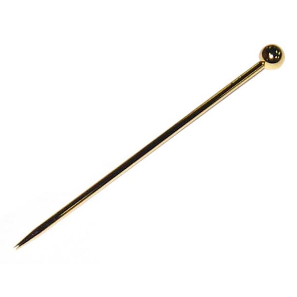 18-8オードブルピン 金メッキ 玉付(6本入) まとめ買い10個セット品 18-8 金メッキ オードブルピン(6本入)玉付厨房