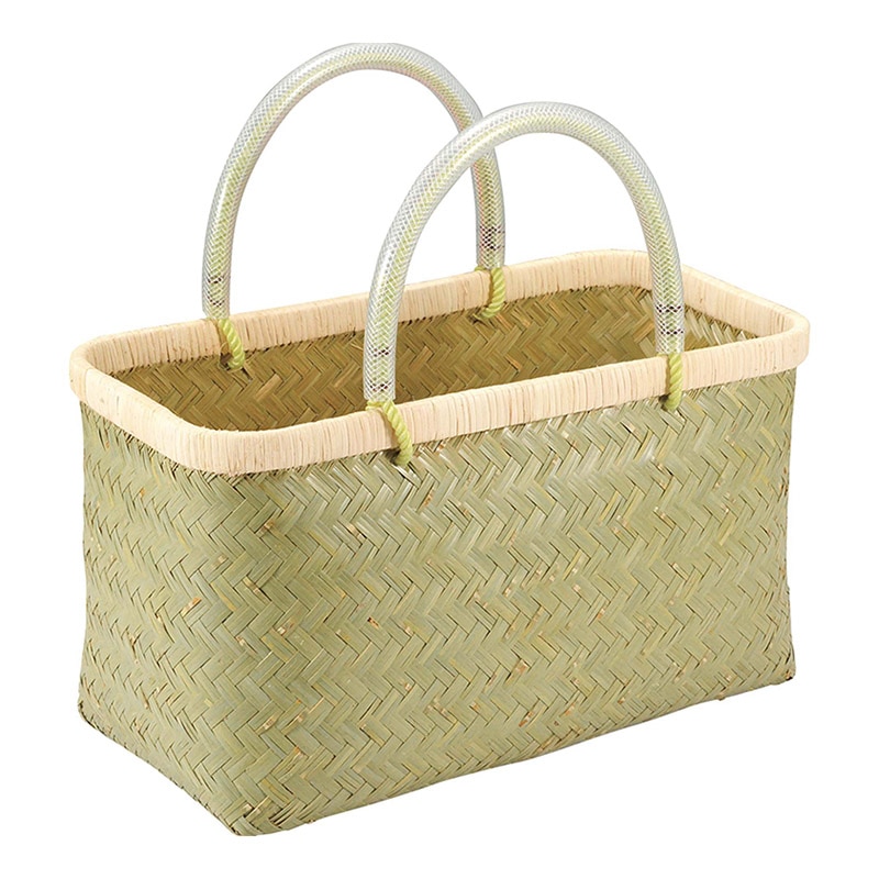 新品　未使用　青竹 市場かご 大 ビニール取っ手で痛くない 新品 未使用 青竹 市場かご 大 ビニール取っ手で痛くない 青竹 市場