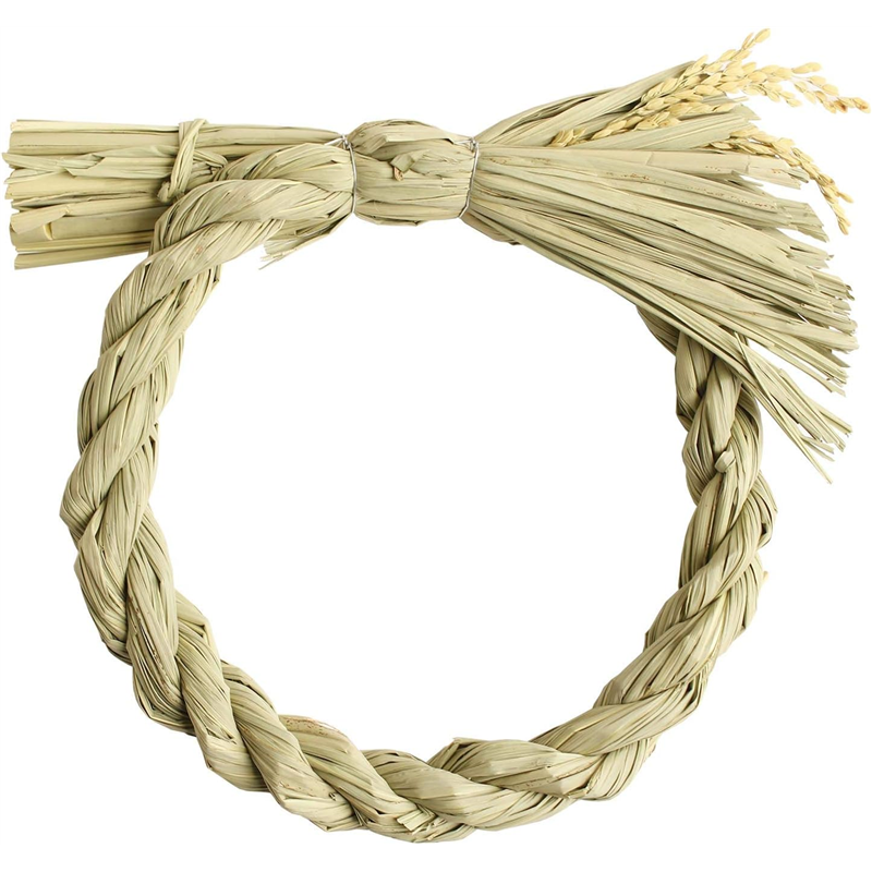 日本紐釦貿易 しめ縄リースΦ22cm 1個 S32-22 （ご注文単位1個）【直送