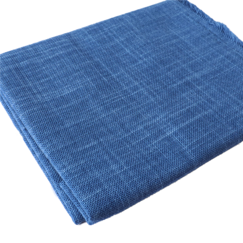 日本紐釦貿易 ムラ染刺し子布 青藍50×56cm KSC7190-3 （ご注文単位1