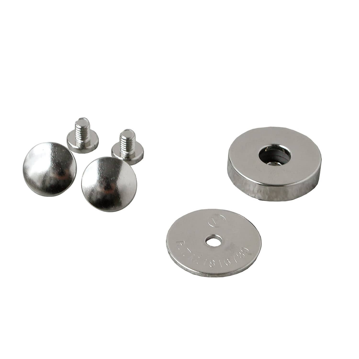 日本紐釦貿易 ネジ式マグネットボタン 3mmxφ14mm 1組入り M74-S