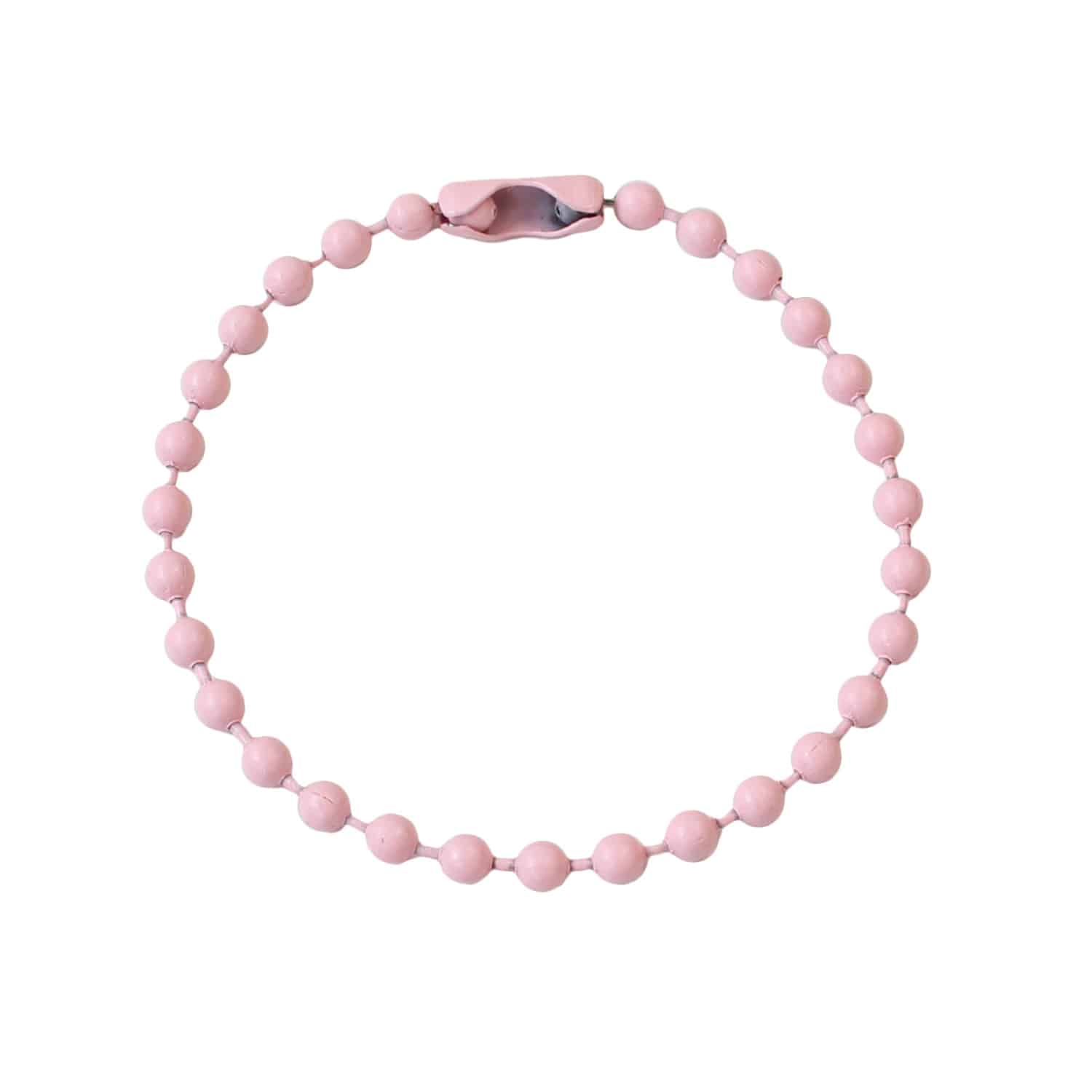 日本紐釦貿易 カラフルボールチェーン ピンク 2本入5袋セット MOL-BC3