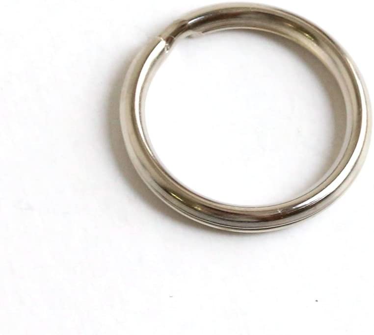 日本紐釦貿易 押二重リング 外径20mm/内径16mm 30個入 ニッケル S26-11 (ご注文単位1束)【直送品】