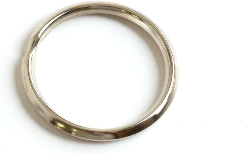 日本紐釦貿易 押二重リング 外径25mm/内径20mm 30個入 ニッケル S26-12 (ご注文単位1束)【直送品】