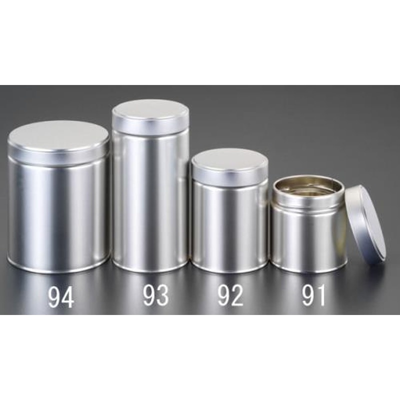 エスコ EA508SC-91 φ76x75mm容器(スチール製) 1個(ご注文単位1個)【直送品】