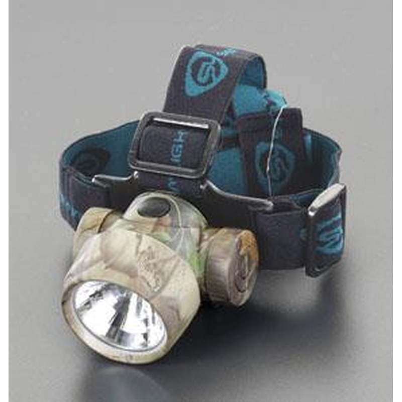 エスコ EA758SB-51[単4x3本]ヘッドライト/LED(白・緑) 1個（ご注文単位1個）【直送品】