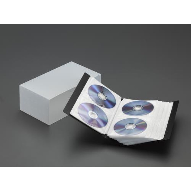 エスコ EA762EE-35A 120枚用CD/DVD収納ファイル 1個（ご注文単位1個）【直送品】