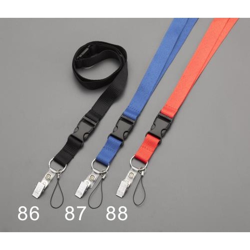 エスコ EA916ZL-87 457mmネックストラップホルダー(ブルー) 1個（ご注文単位1個）【直送品】