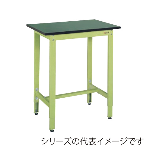 サカエ 軽量高さ調整作業台 TKK8タイプサカエリューム天板 グリーン/グリーン TKK8-097FE 1台(ご注文単位1台)【直送品】