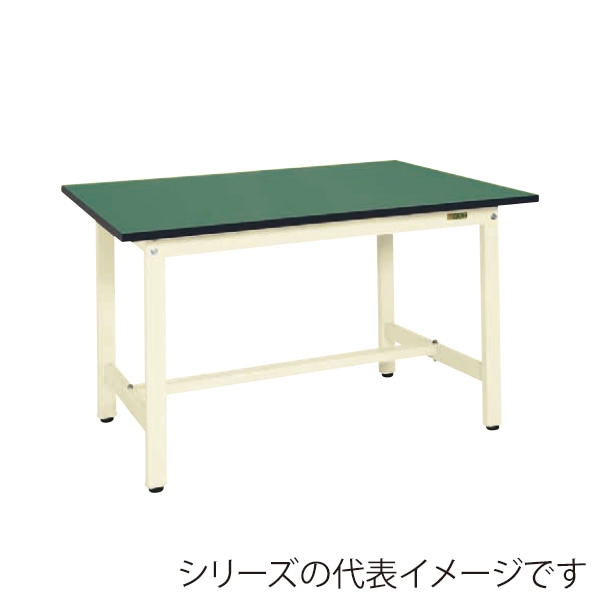 サカエ 軽量作業台 KKタイプサカエリューム天板 グリーン/アイボリー KK-68FEI 1台(ご注文単位1台)【直送品】