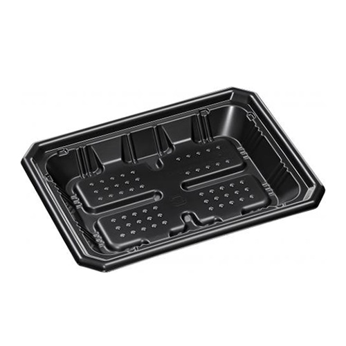 エフピコ 冷凍対応トレー容器 FTレンジ角 20-15（25） 耐寒黒 50枚/袋（ご注文単位12袋）【直送品】