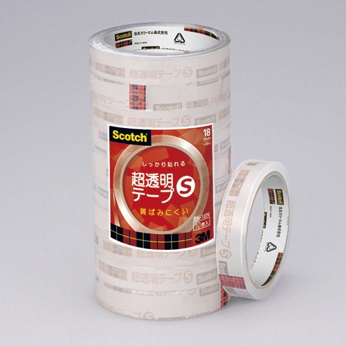 まとめ得  3M Scotch スコッチ 超透明テープS 工業用包装 10巻入 18mm 3M-BK-18NX5 x [4個] /l 3M Scotch スコッチ 超透明テープS 15mm 残り7巻 BK-15N まとめ得 3M
