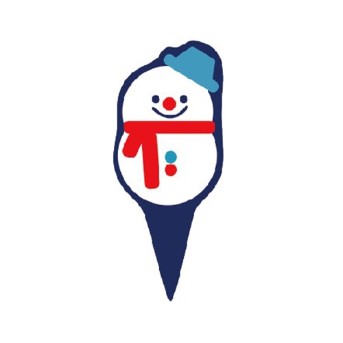 金久 ケーキピック プチポイント クリスマス シンプルスノーマン PXP-086 500枚/袋(ご注文単位1袋)【直送品】