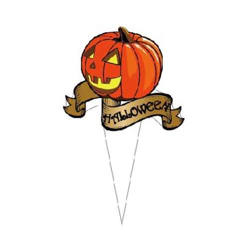 金久 ケーキピック プチポイント ハロウィン オールドパンプキン PH-028 200枚/袋(ご注文単位1袋)【直送品】