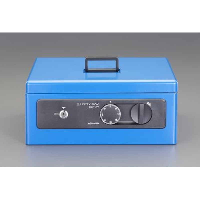エスコ EA961KA-44A 360x255x155mm手提げ金庫 1個(ご注文単位1個)【直送品】
